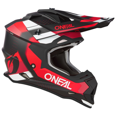 Kask O'NEAL 2SRS  SPYDE czarno-czerwony-biały